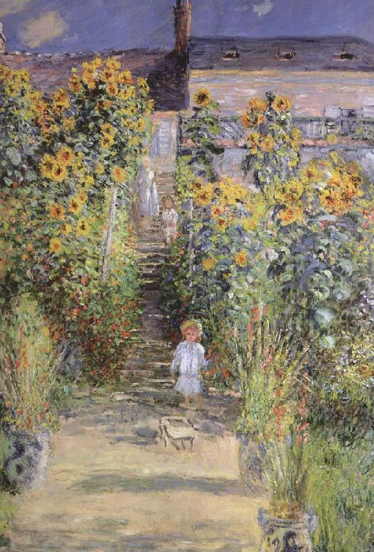 Claude Monet The Artist-s Garden at Veheuil oil painting picture